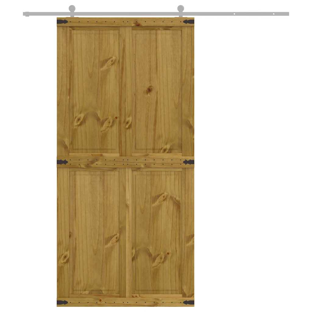 Barn Door CORONA 39.4x82.7" Solid Wood Pine