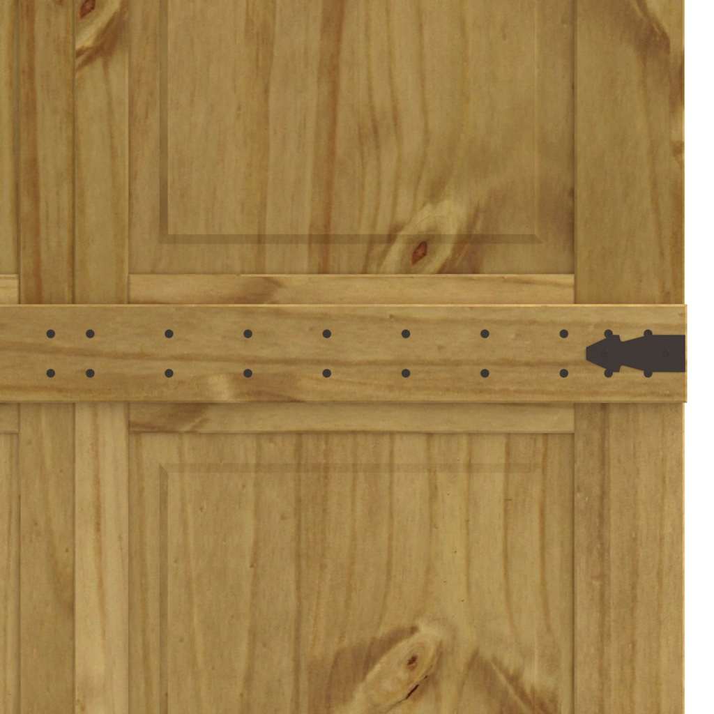 Barn Door CORONA 39.4x82.7" Solid Wood Pine