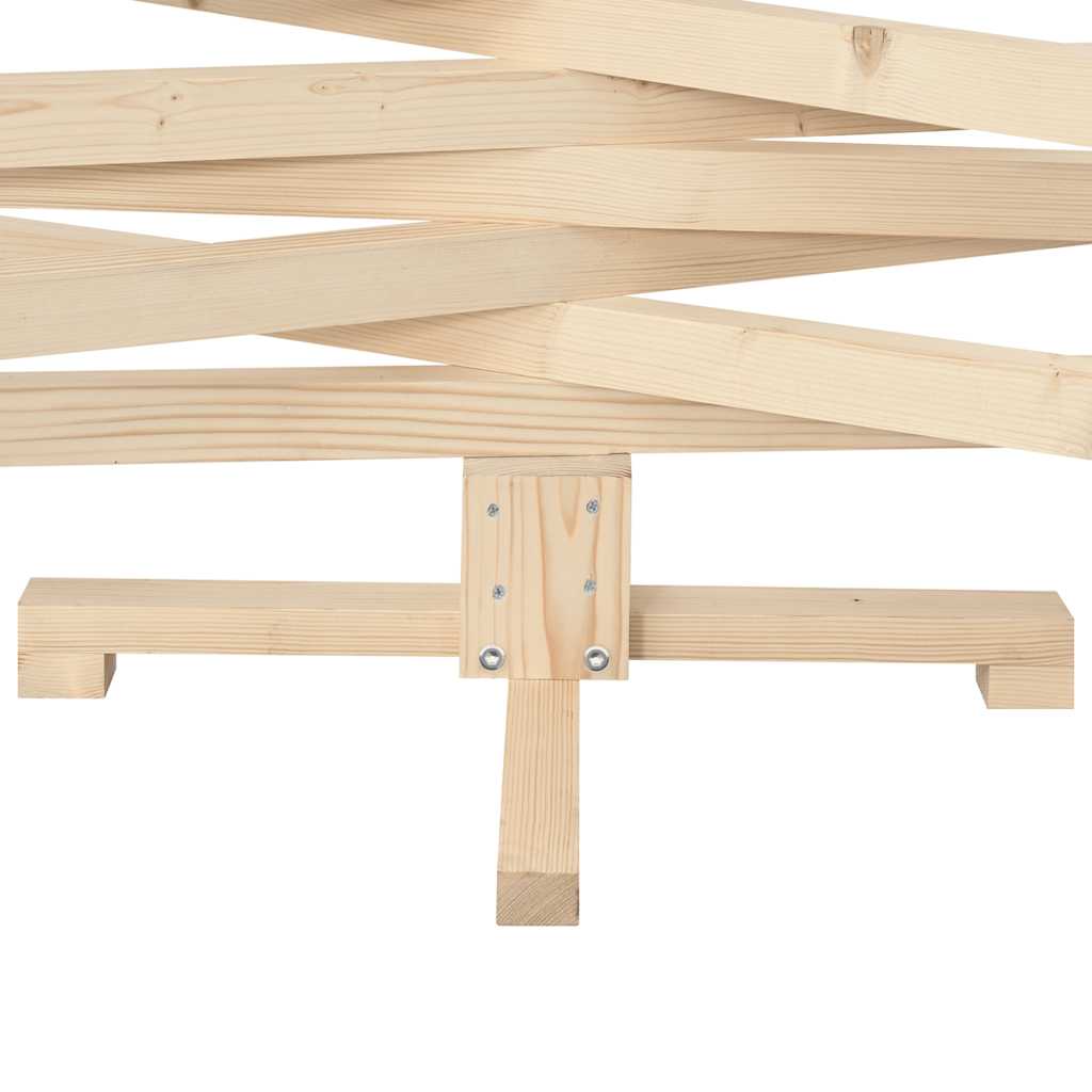 Wooden Christmas Tree natural 59.06 in Solid pine wood