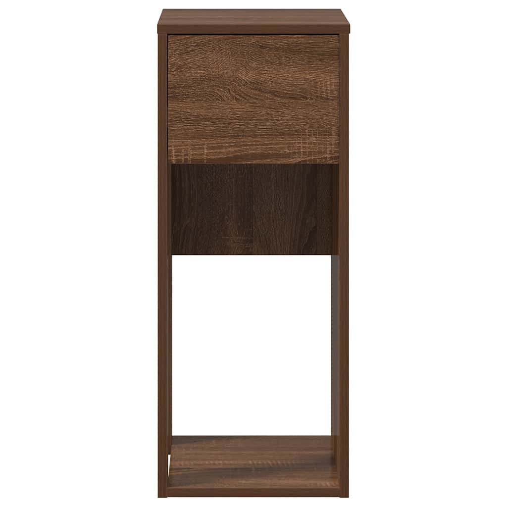 Computer Tower Stand Brown Oak Engineered Wood Computer Tower Stand