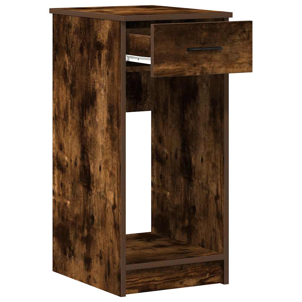 Computer Tower Stand Smoked Oak Engineered Wood Medium
