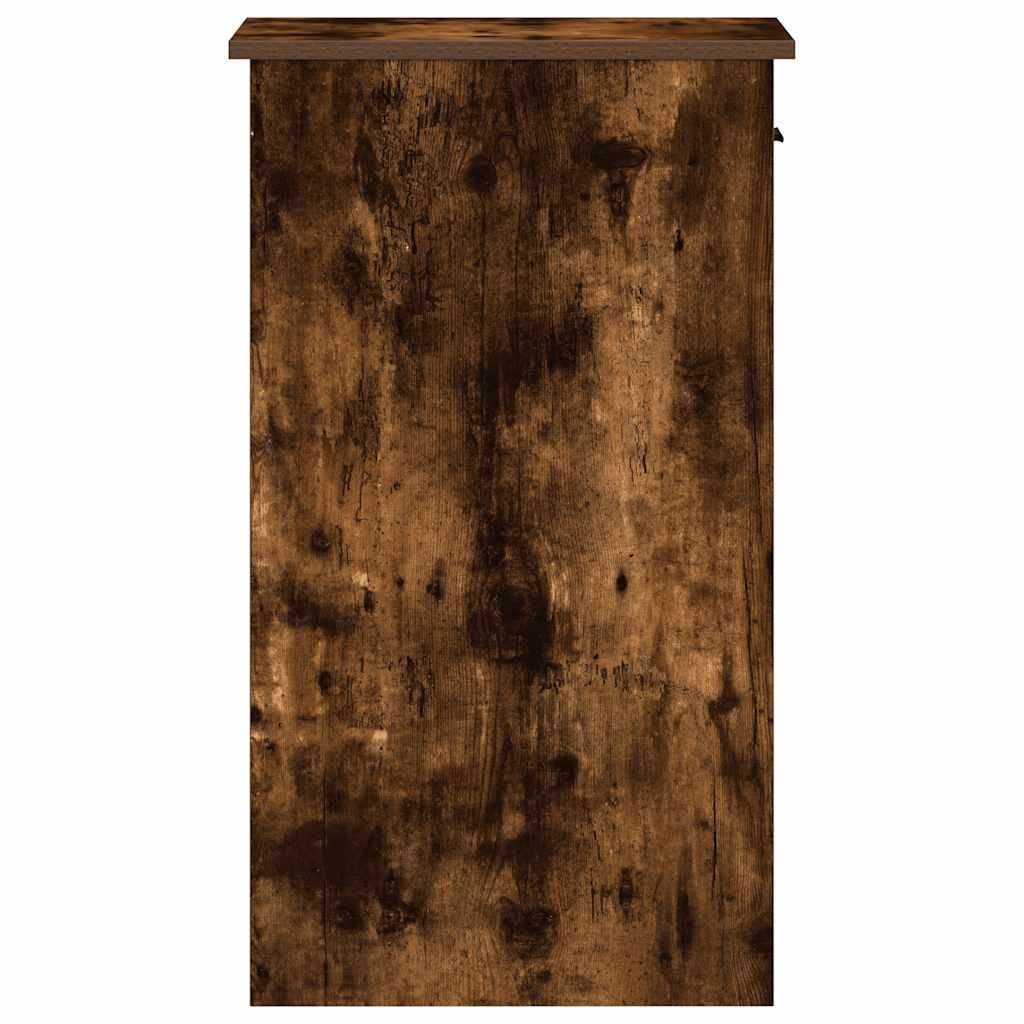 Computer Tower Stand Smoked Oak Engineered Wood Medium