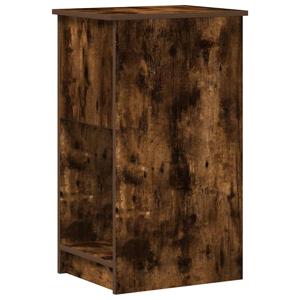 Computer Tower Stand Smoked Oak Engineered Wood Medium