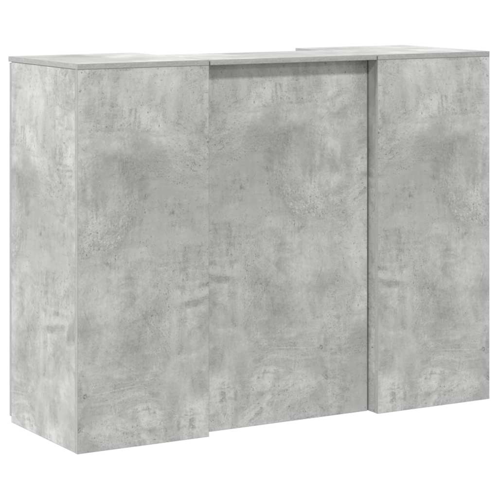 Reception Desk Concrete grey Engineered wood Medium