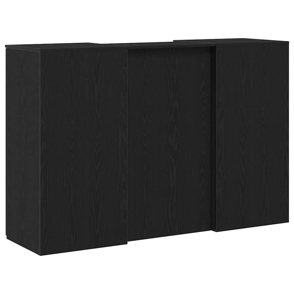 Reception Desk Black Oak 61.0x19.7x40.7" Engineered Wood
