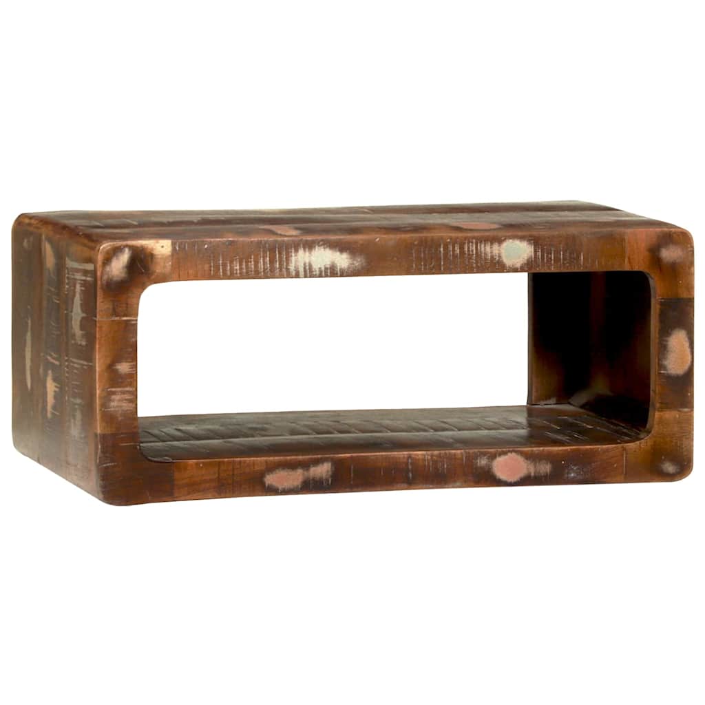 TV Cabinet with Shelf Multicolour Solid Reclaim wood