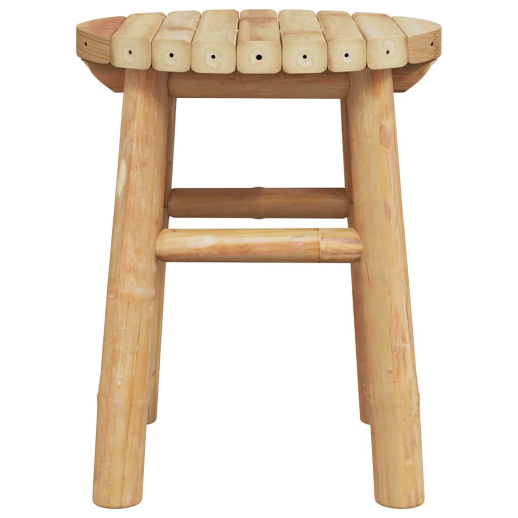 Stool Brown 30 x 30 x 36 cm bamboo