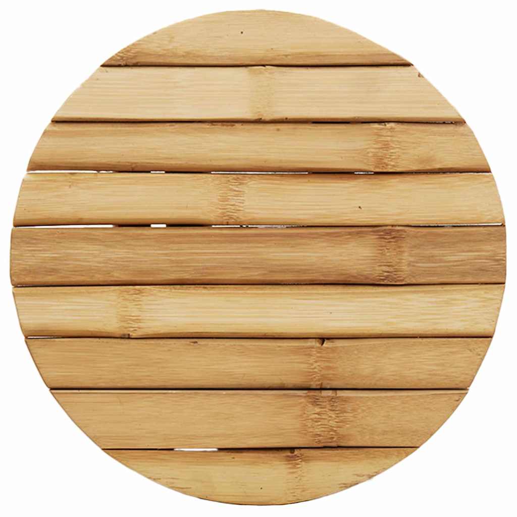 Stool Brown 30 x 30 x 36 cm bamboo
