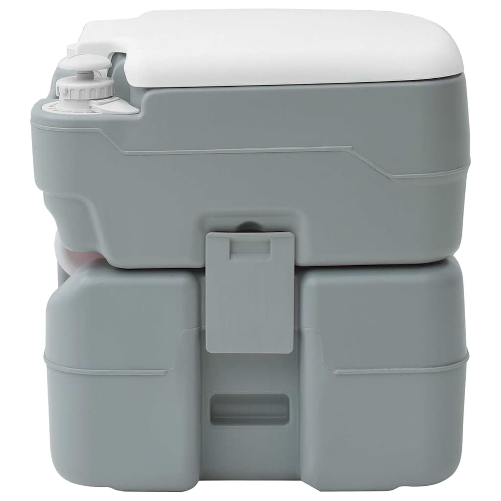 Camping Toilet Gray 41.5 x 36.5 x 42 cm Plastic