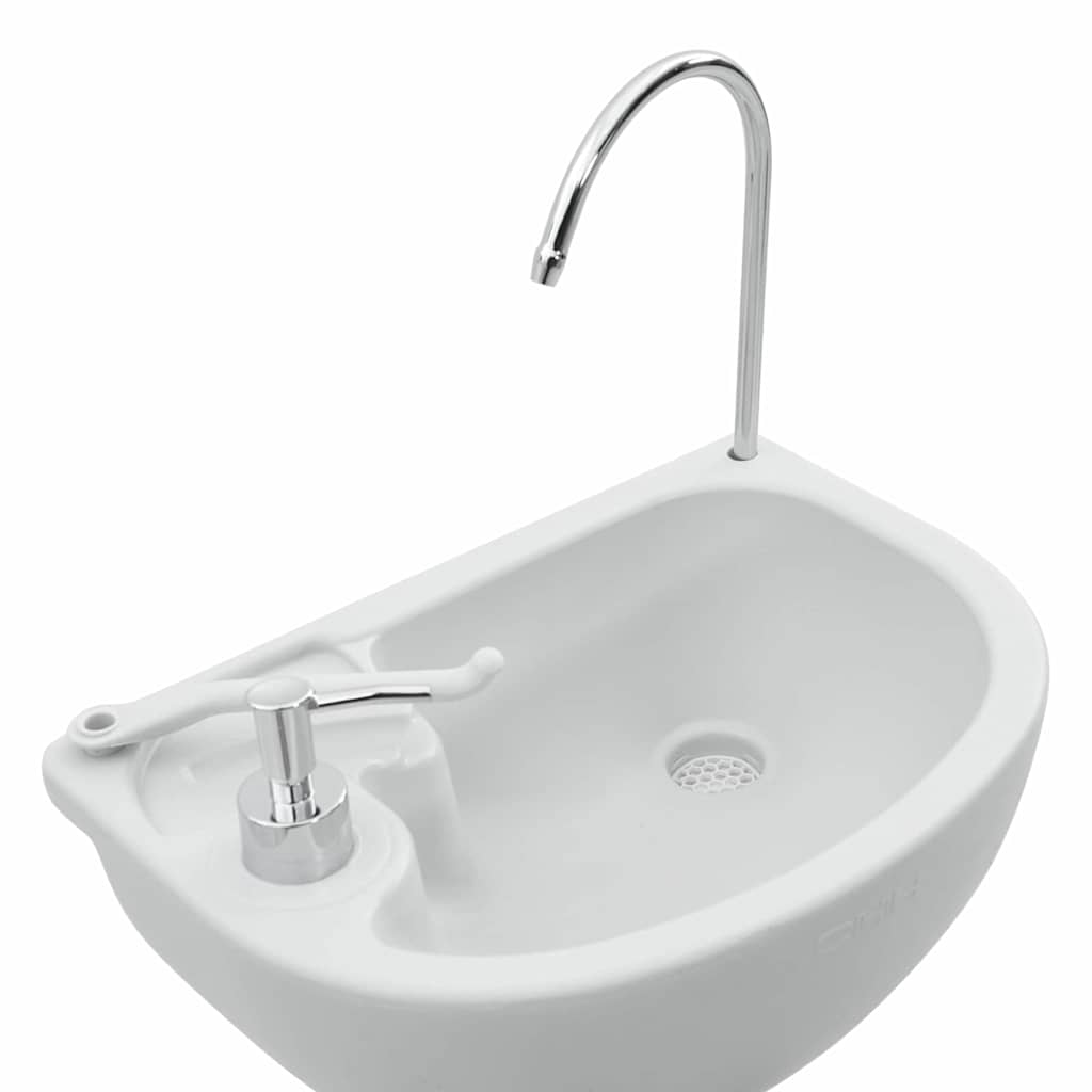Camping Handwash Stand Gray 50.5 x 33 x 103 cm Plastic