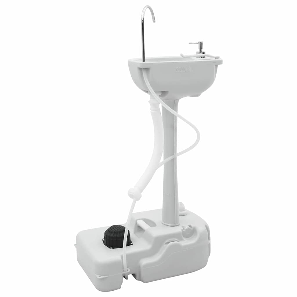 Camping Handwash Stand Gray 50.5 x 33 x 103 cm Plastic