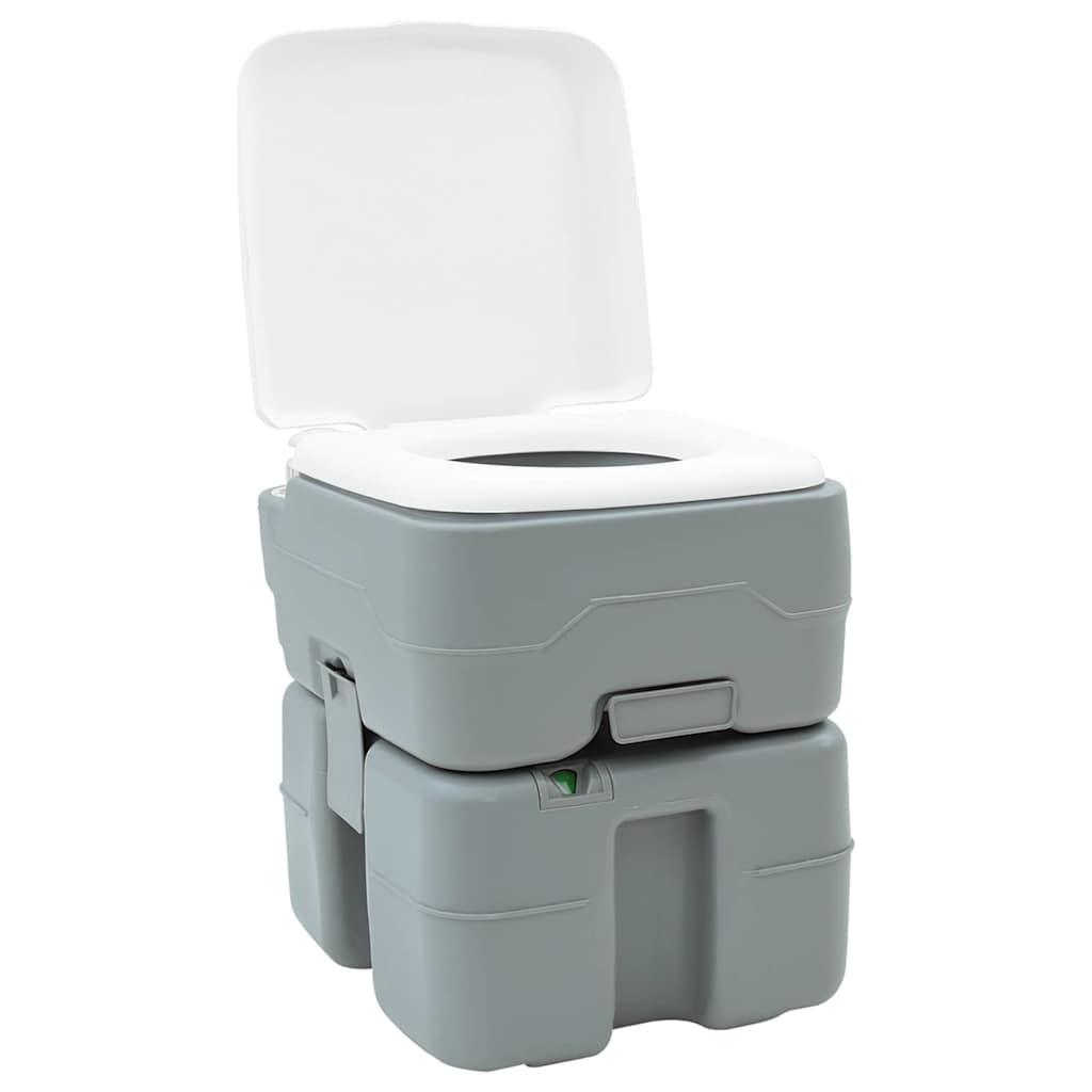 Camping Set 2 pcs Gray 50.5 x 33 x 103 cm Plastic
