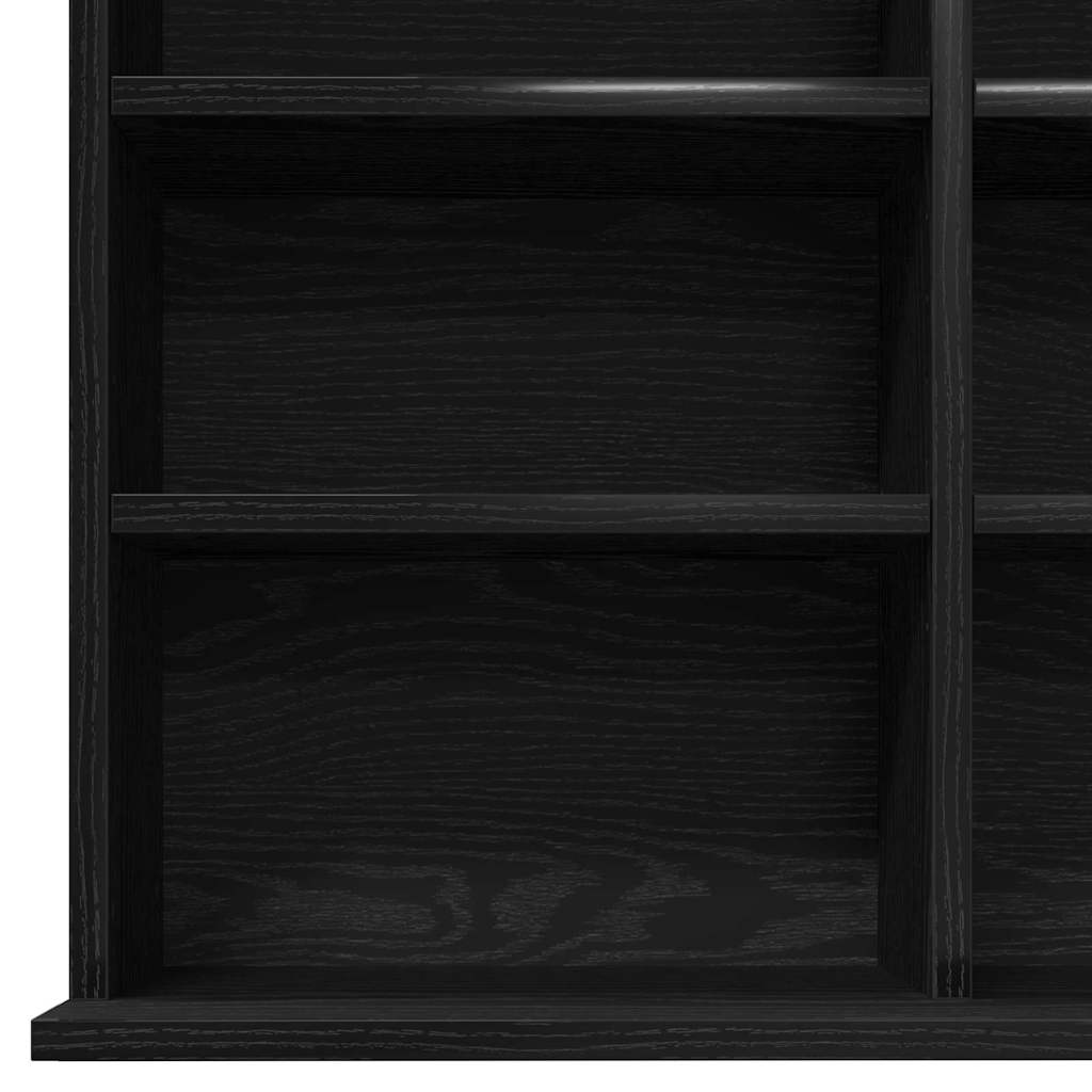 CD Cabinet Black oak 101 x 23 x 177.5 cm Engineered wood