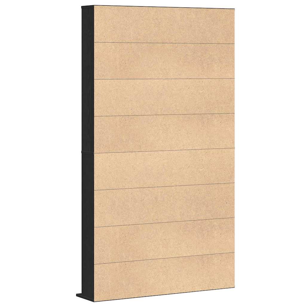 CD Cabinet Black oak 101 x 23 x 177.5 cm Engineered wood