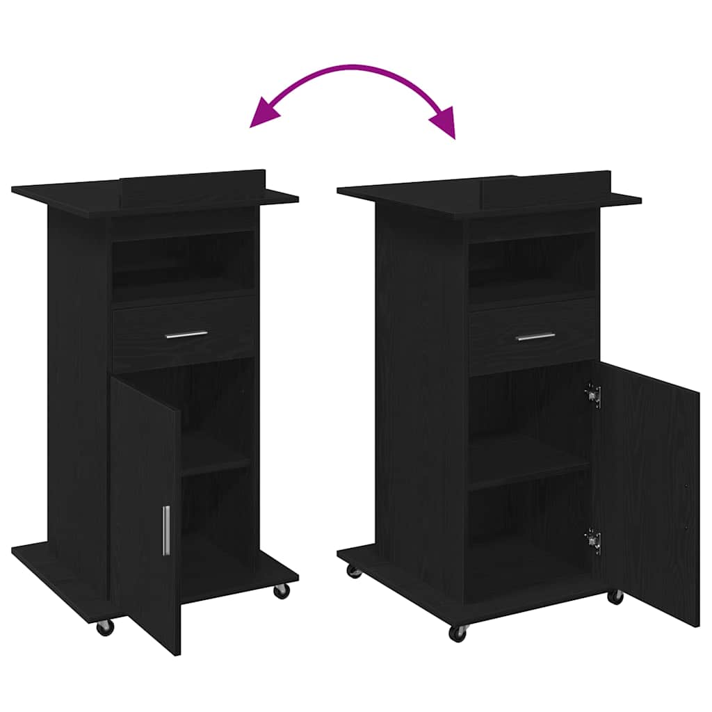 Podium Black oak 21.7" x 21.7" x 42.1" Engineered wood