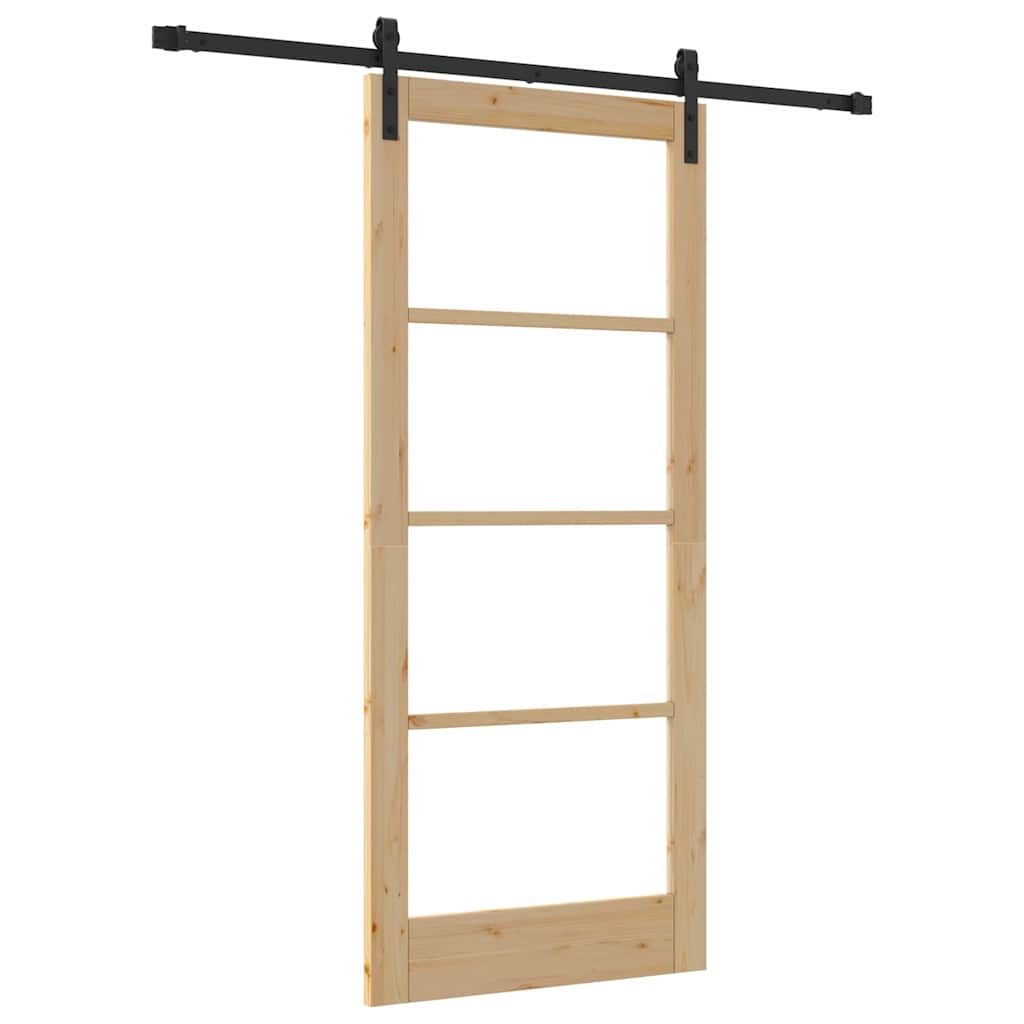 Sliding Door ORKDAL Brown 33.9 x 78.1 in Solid Pine wood