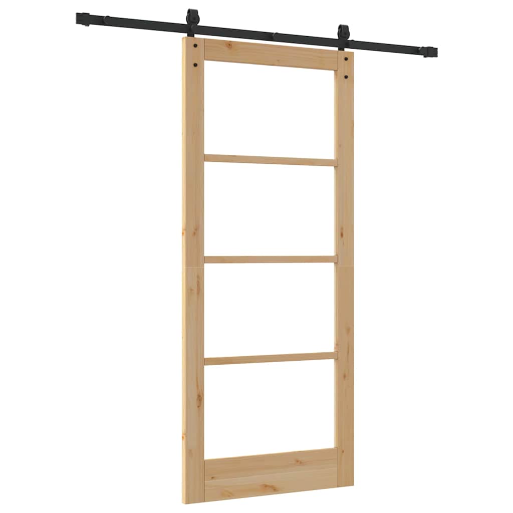 Sliding Door ORKDAL Brown 33.9 x 78.1 in Solid Pine wood