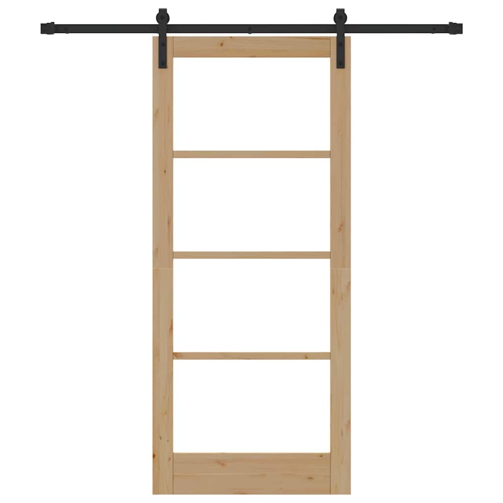 Sliding Door ORKDAL Brown 33.9 x 78.1 in Solid Pine wood