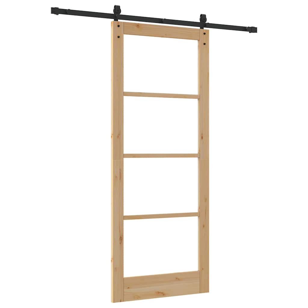 Sliding Door ORKDAL Brown 33.9 x 83.1 in Solid Pine wood