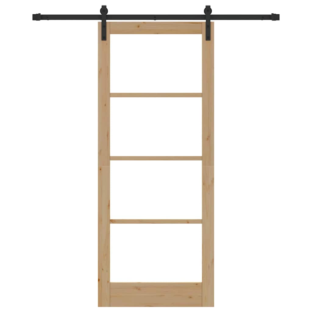 Sliding Door ORKDAL Brown 33.9 x 83.1 in Solid Pine wood