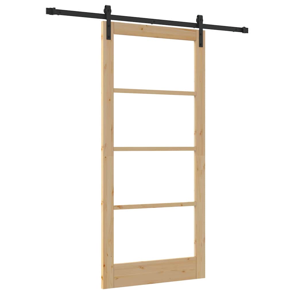 Sliding Door ORKDAL Brown 36.6 x 79.5 in Solid Pine wood