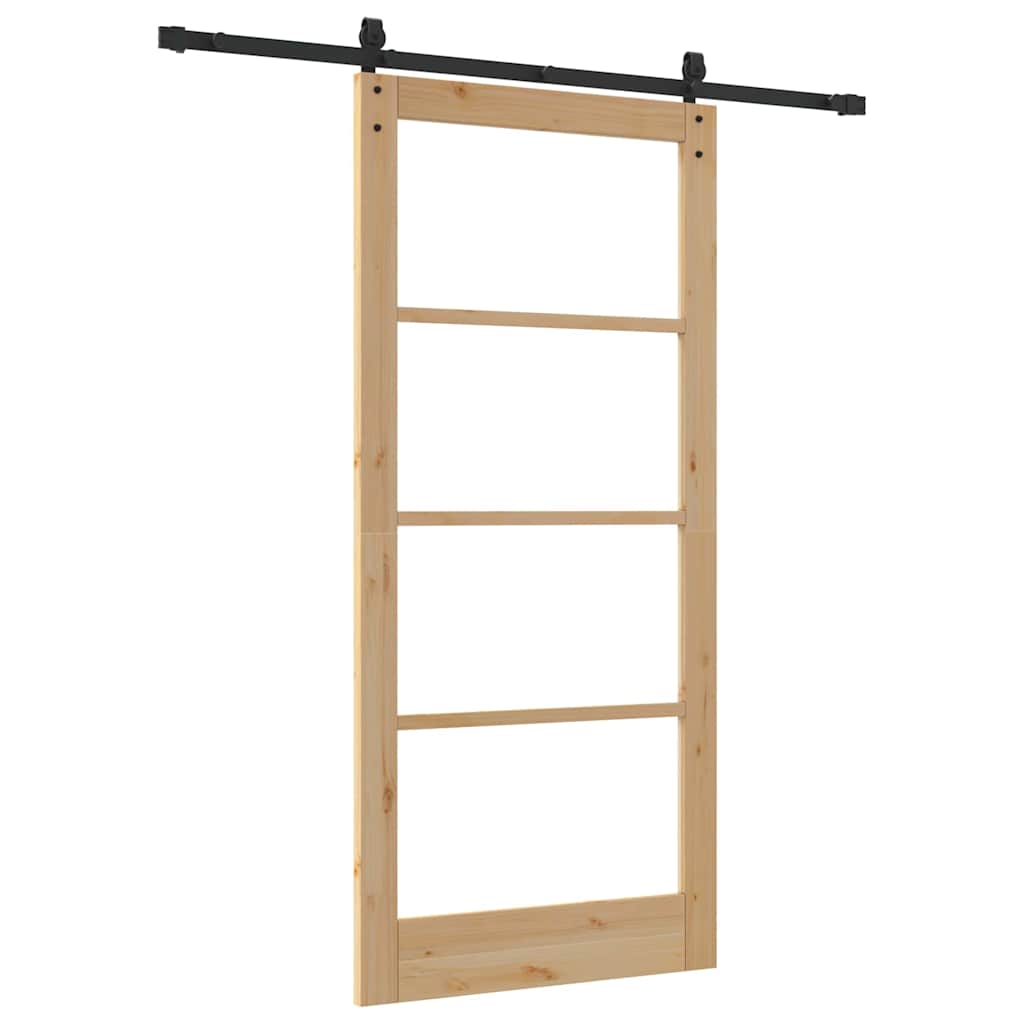 Sliding Door ORKDAL Brown 36.6 x 79.5 in Solid Pine wood