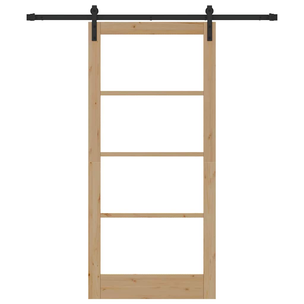 Sliding Door ORKDAL Brown 36.6 x 79.5 in Solid Pine wood