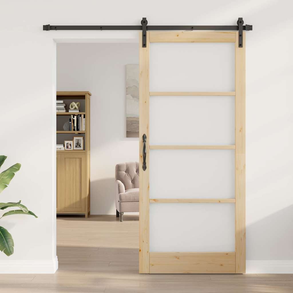 Sliding Door ORKDAL Brown 36.6 x 83.1 in Solid Pine wood