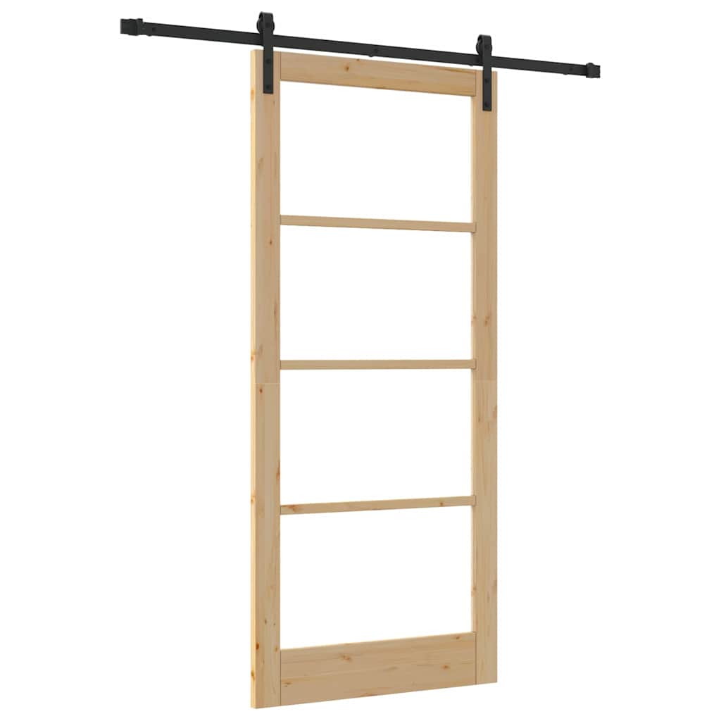 Sliding Door ORKDAL Brown 36.6 x 83.1 in Solid Pine wood