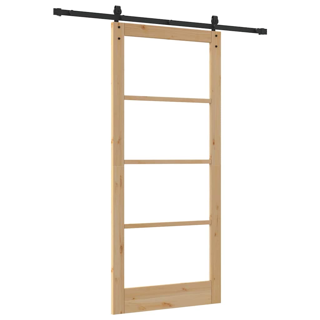 Sliding Door ORKDAL Brown 36.6 x 83.1 in Solid Pine wood