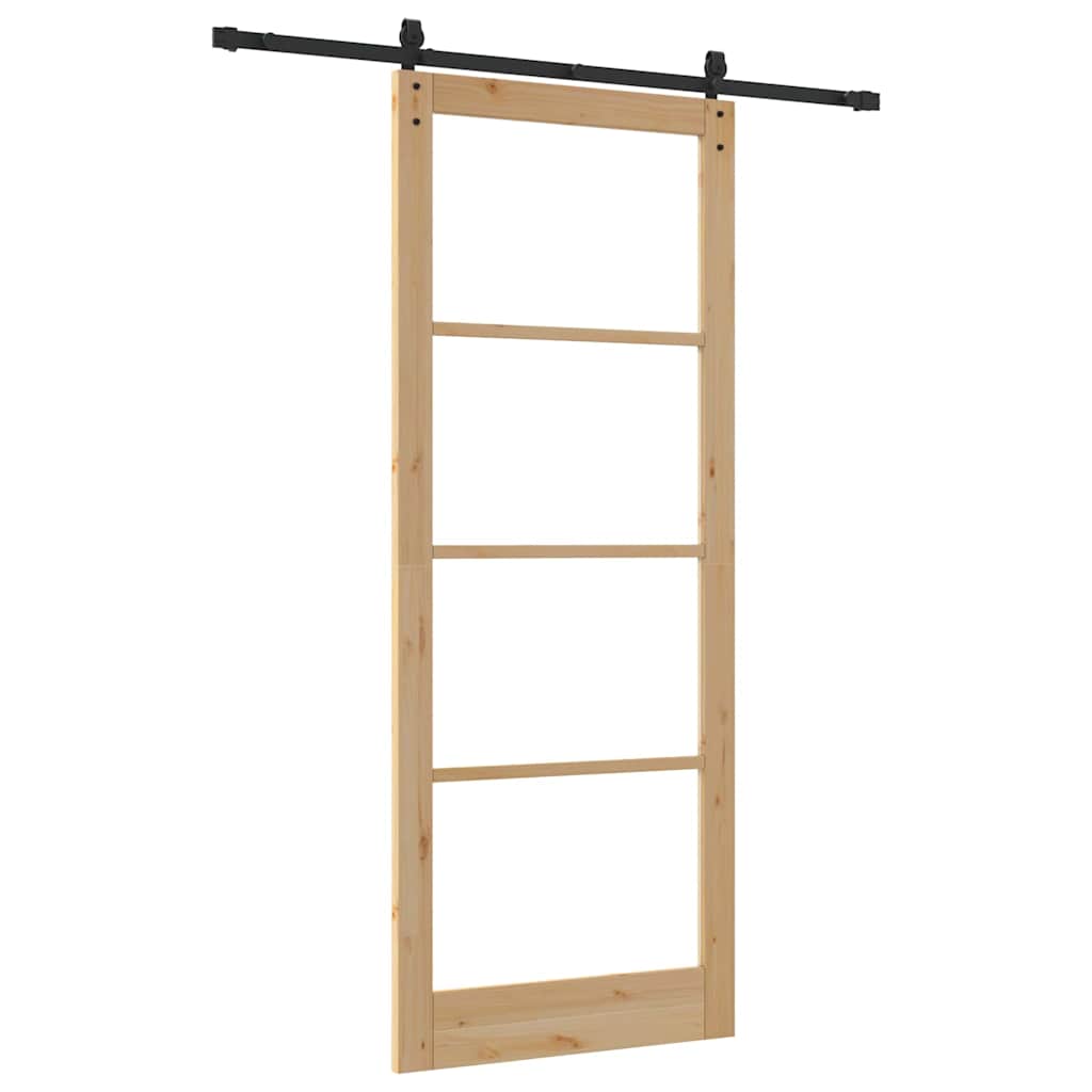 Sliding Door ORKDAL Brown 36.6 x 91.3 in Solid Pine wood