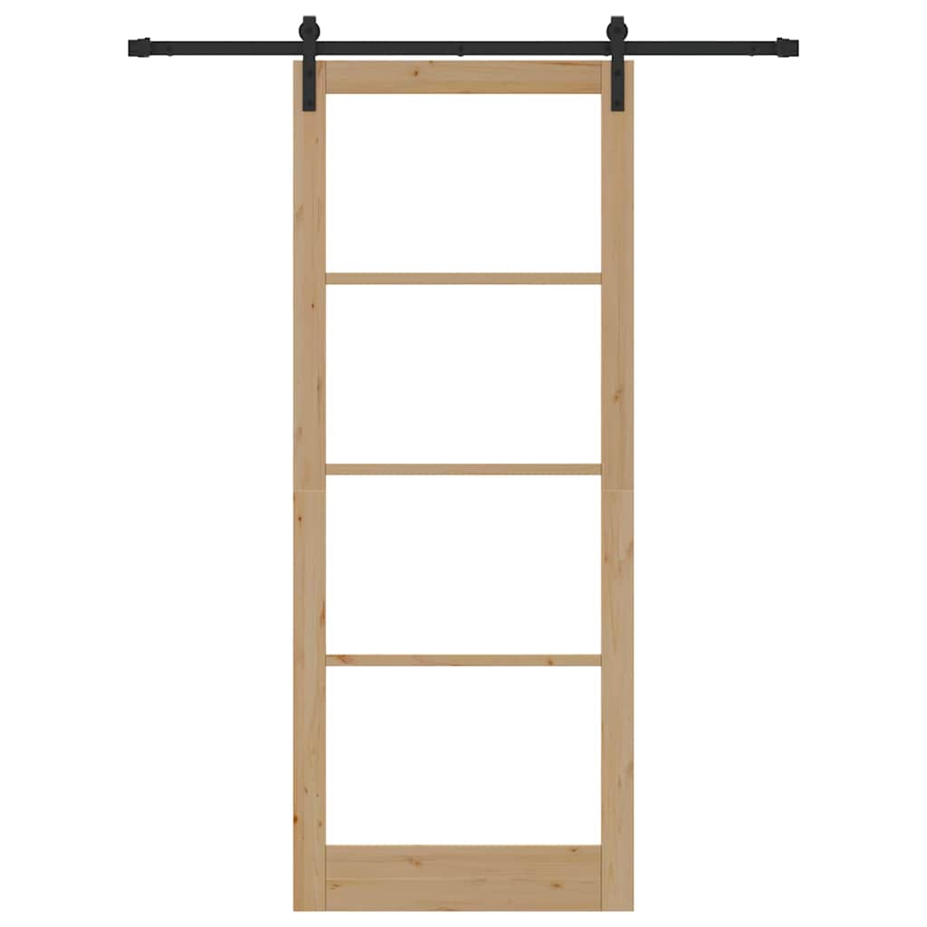 Sliding Door ORKDAL Brown 36.6 x 91.3 in Solid Pine wood