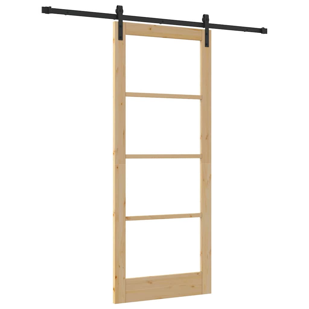 Sliding Door ORKDAL Brown 33.9 x 83.1 in Solid Pine wood