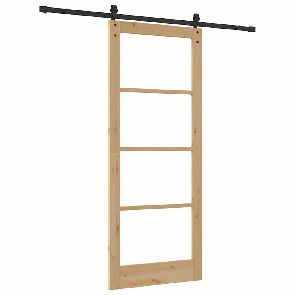 Sliding Door ORKDAL Brown 33.9 x 83.1 in Solid Pine wood