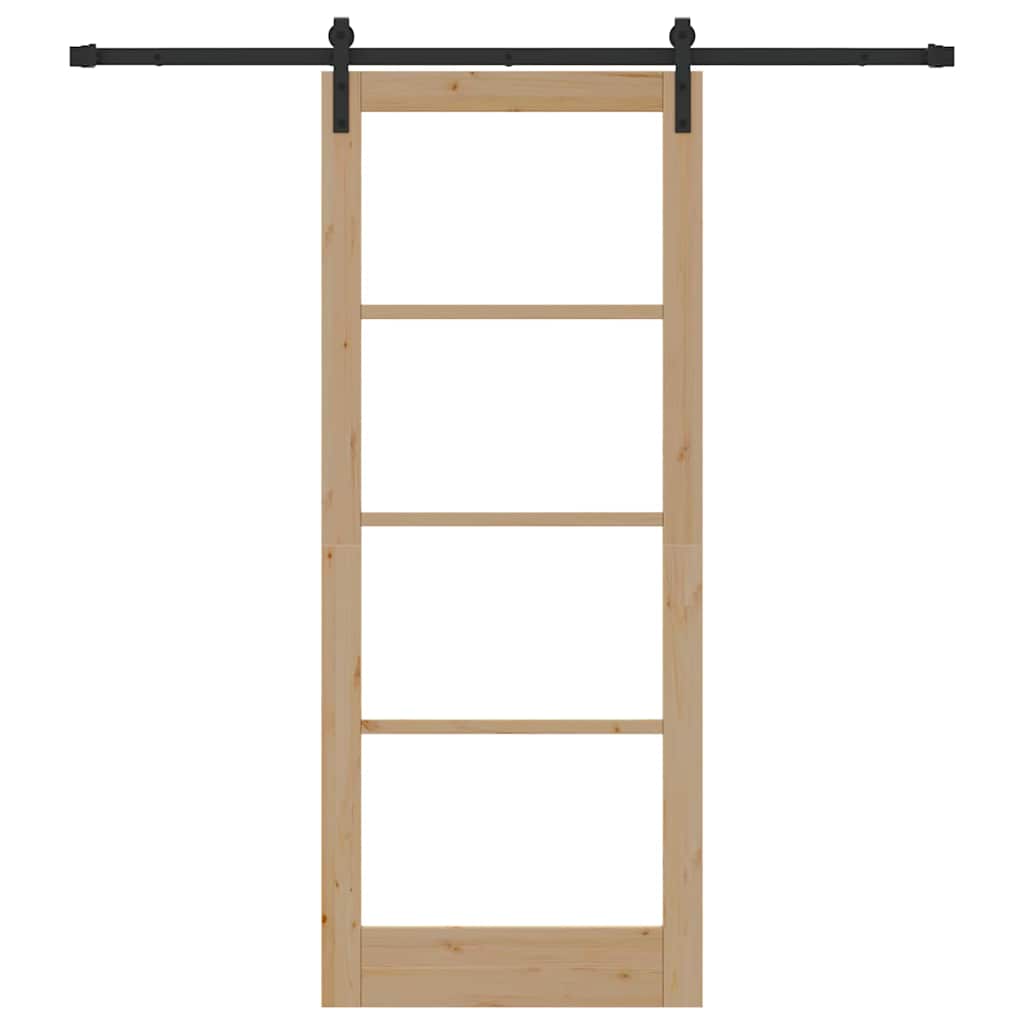 Sliding Door ORKDAL Brown 33.9 x 83.1 in Solid Pine wood