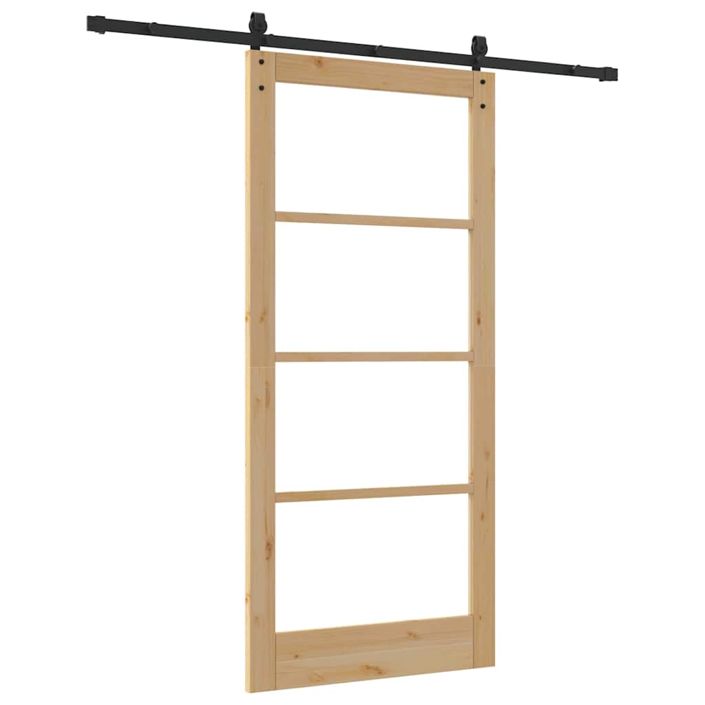 Sliding Door ORKDAL Brown 36.6 x 79.5 in Solid Pine wood