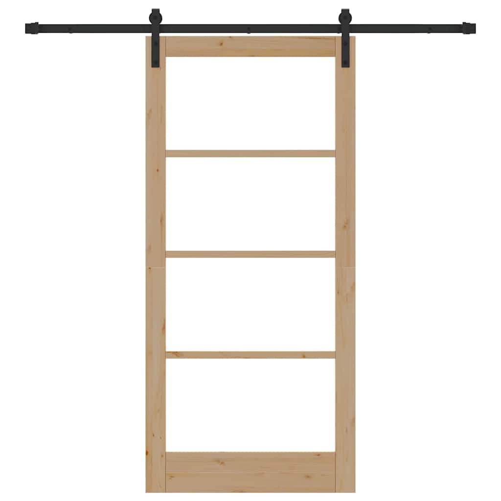 Sliding Door ORKDAL Brown 36.6 x 79.5 in Solid Pine wood