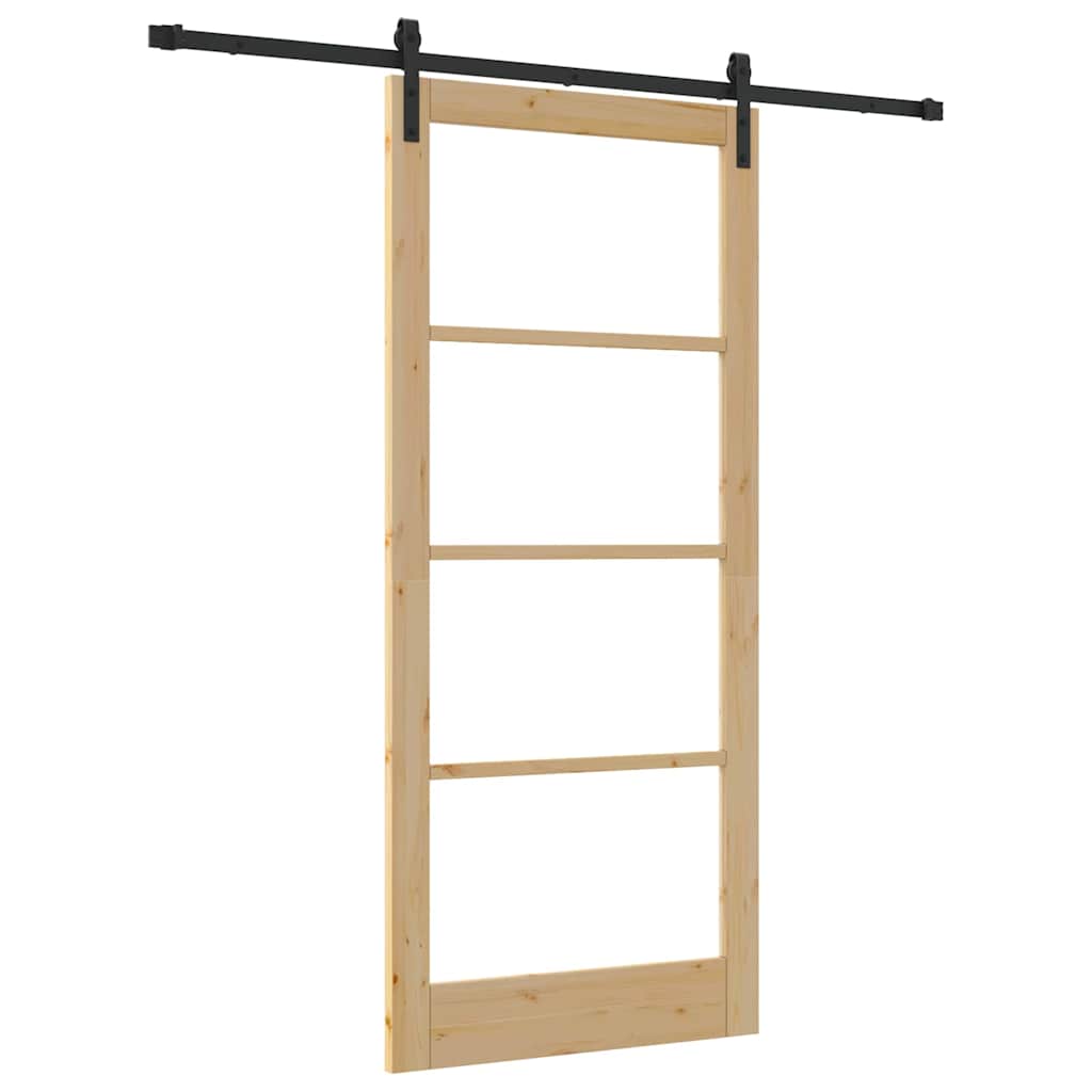 Sliding Door ORKDAL Brown 36.6 x 83.1 in Solid Pine wood