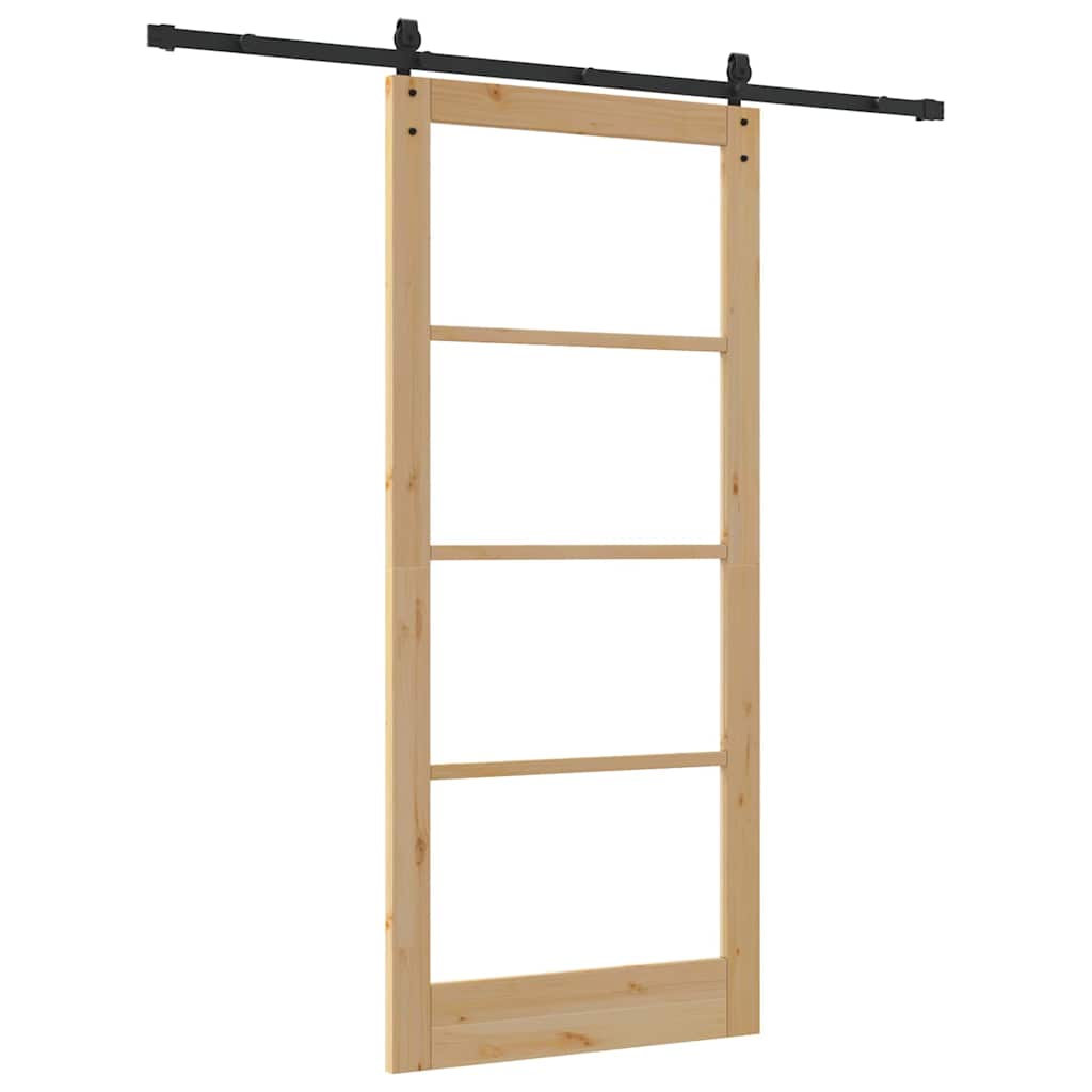 Sliding Door ORKDAL Brown 36.6 x 83.1 in Solid Pine wood