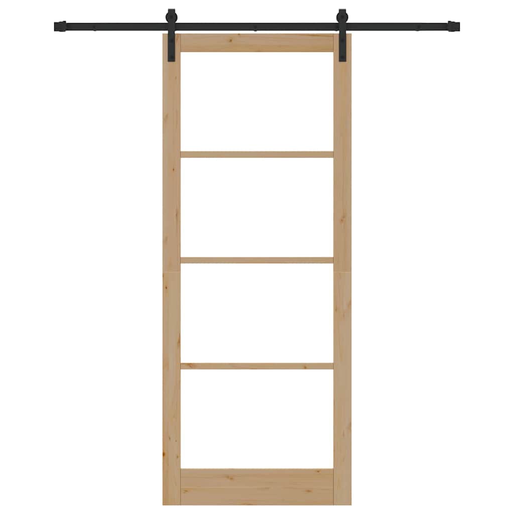 Sliding Door ORKDAL Brown 36.6 x 91.3 in Solid Pine wood