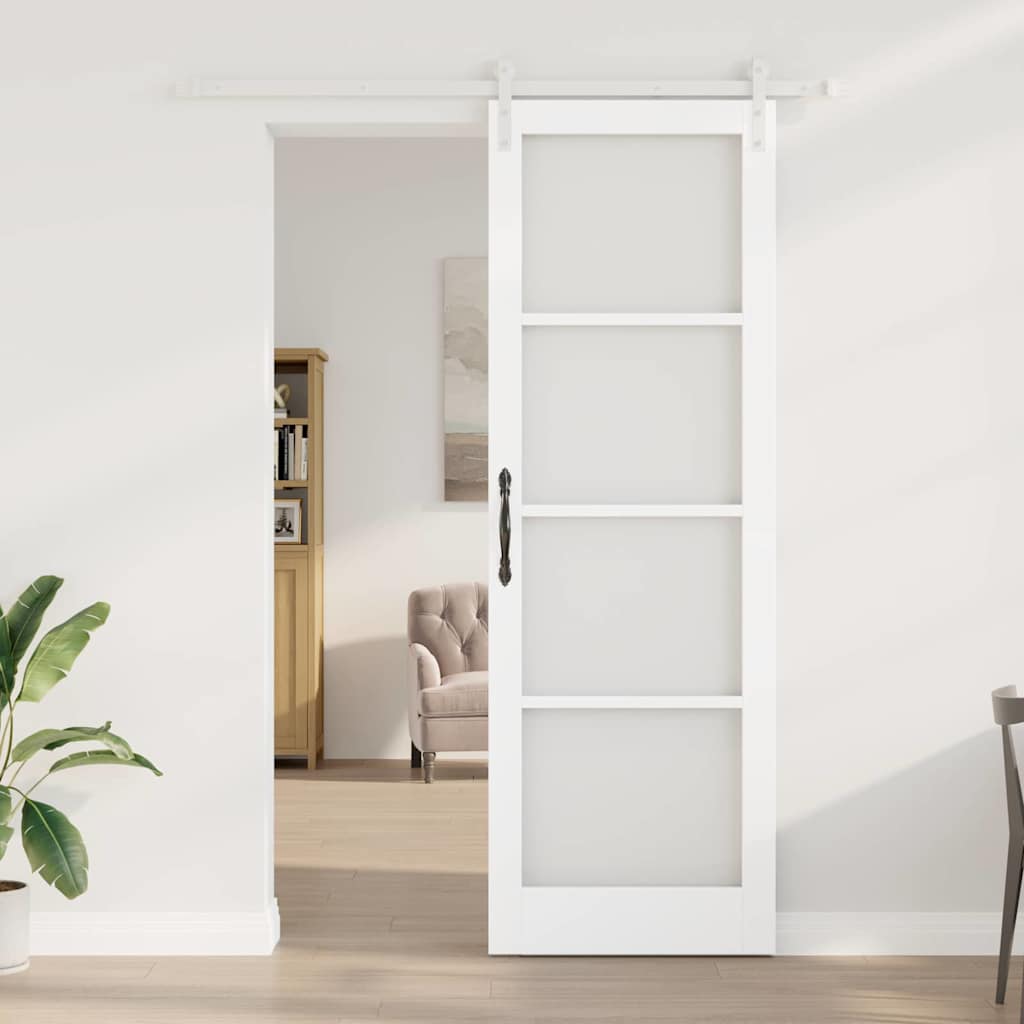 Sliding Door ORKDAL White 30.7 x 91.3 in Solid Pine wood