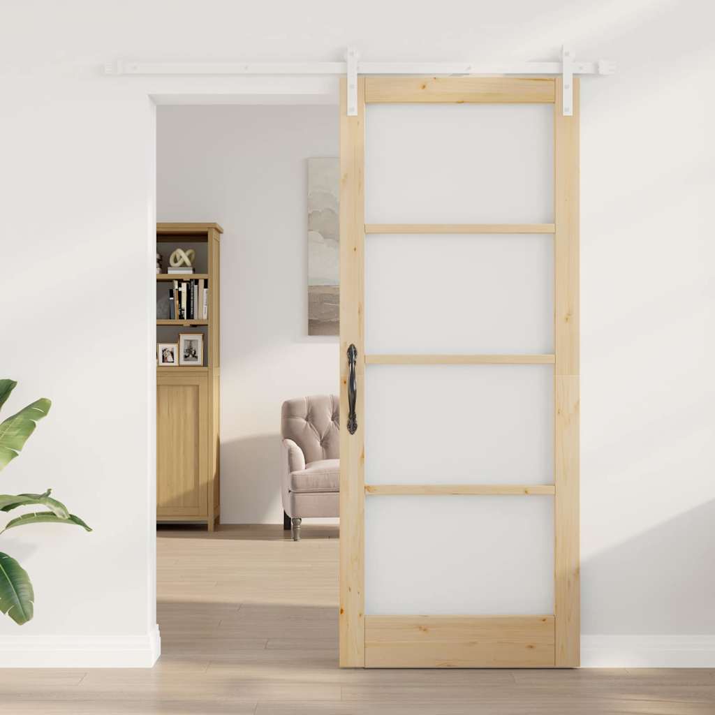 Sliding Door ORKDAL Brown 33.9 x 83.1 in Solid Pine wood
