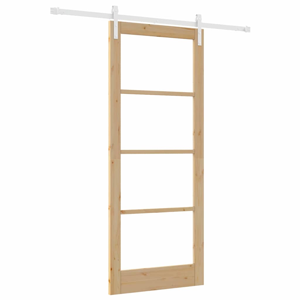 Sliding Door ORKDAL Brown 33.9 x 83.1 in Solid Pine wood
