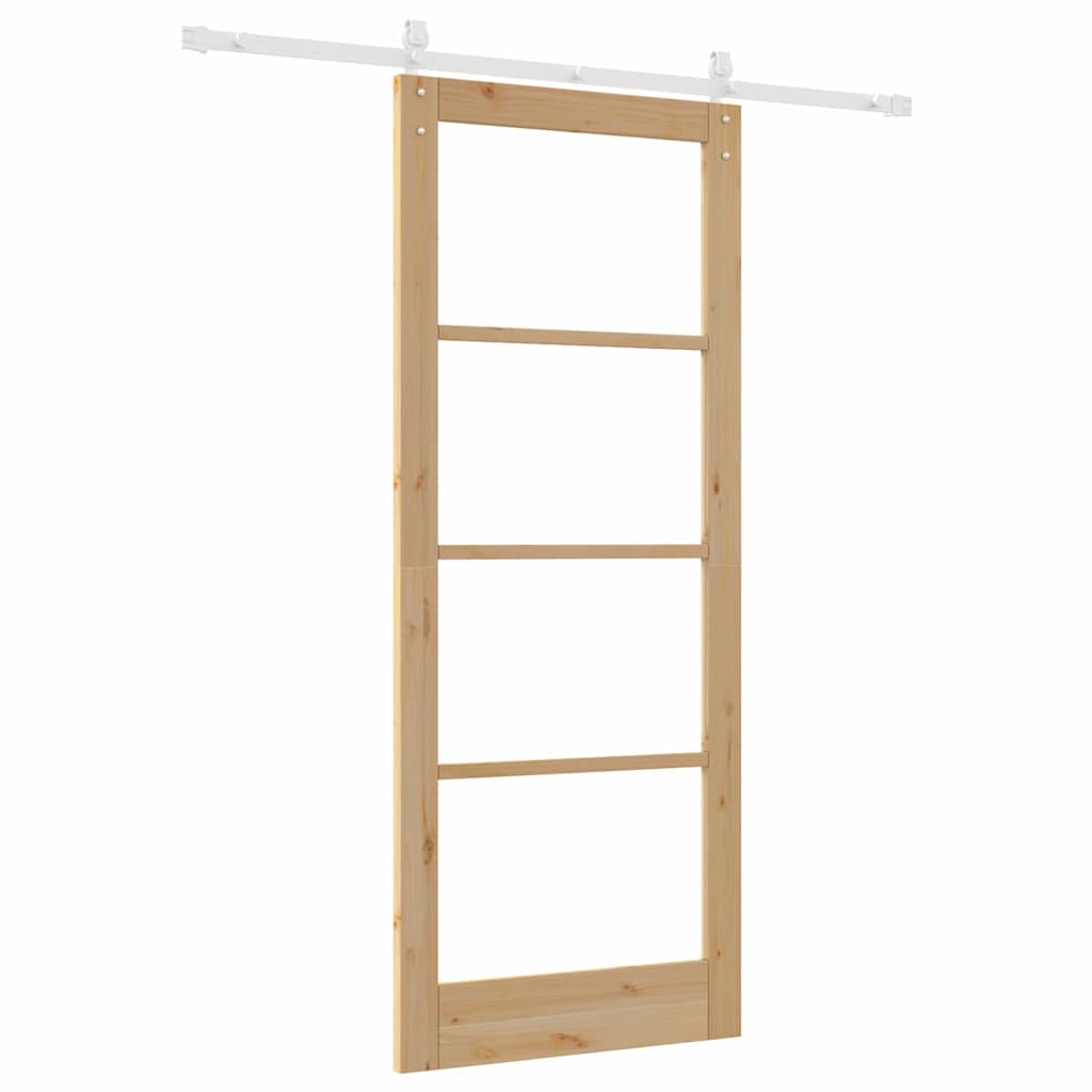 Sliding Door ORKDAL Brown 33.9 x 83.1 in Solid Pine wood