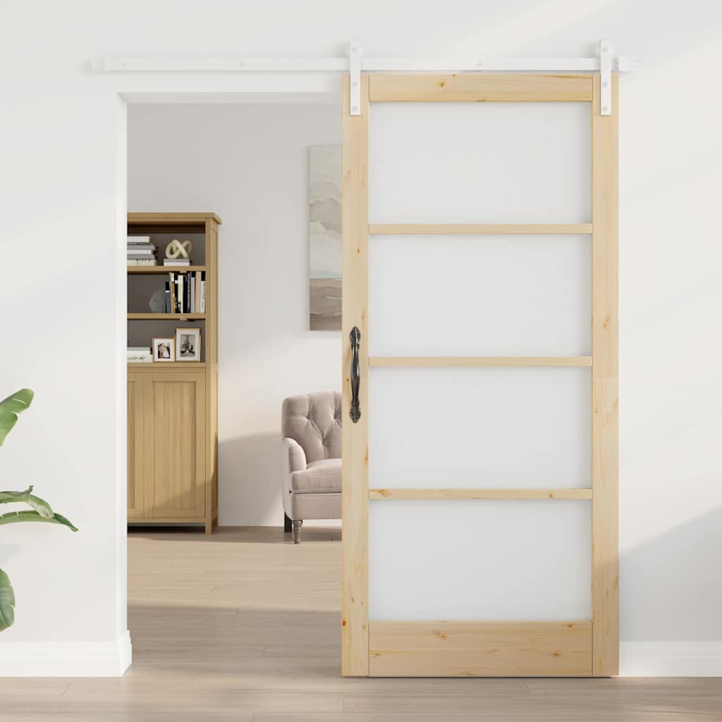 Sliding Door ORKDAL Brown 36.6 x 79.5 in Solid Pine wood