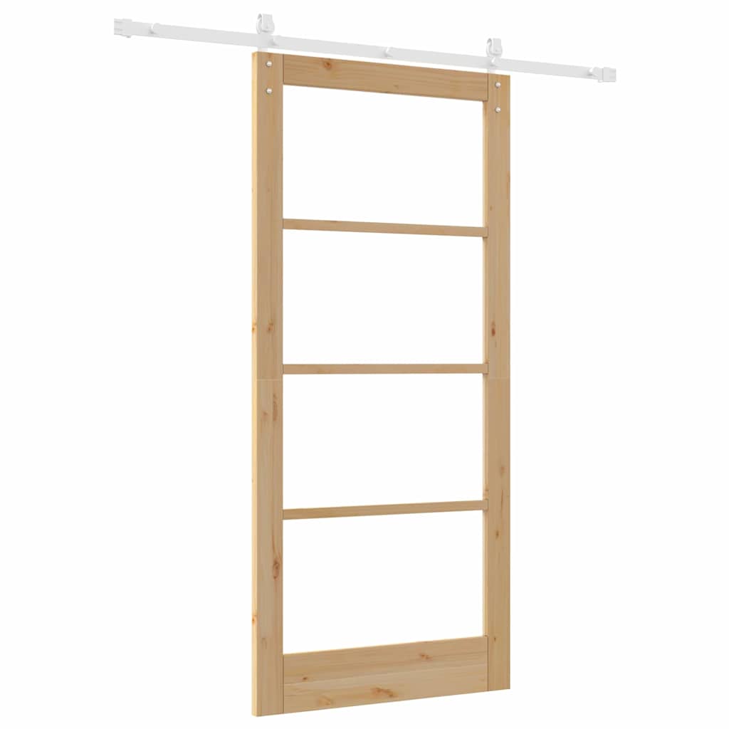 Sliding Door ORKDAL Brown 36.6 x 79.5 in Solid Pine wood