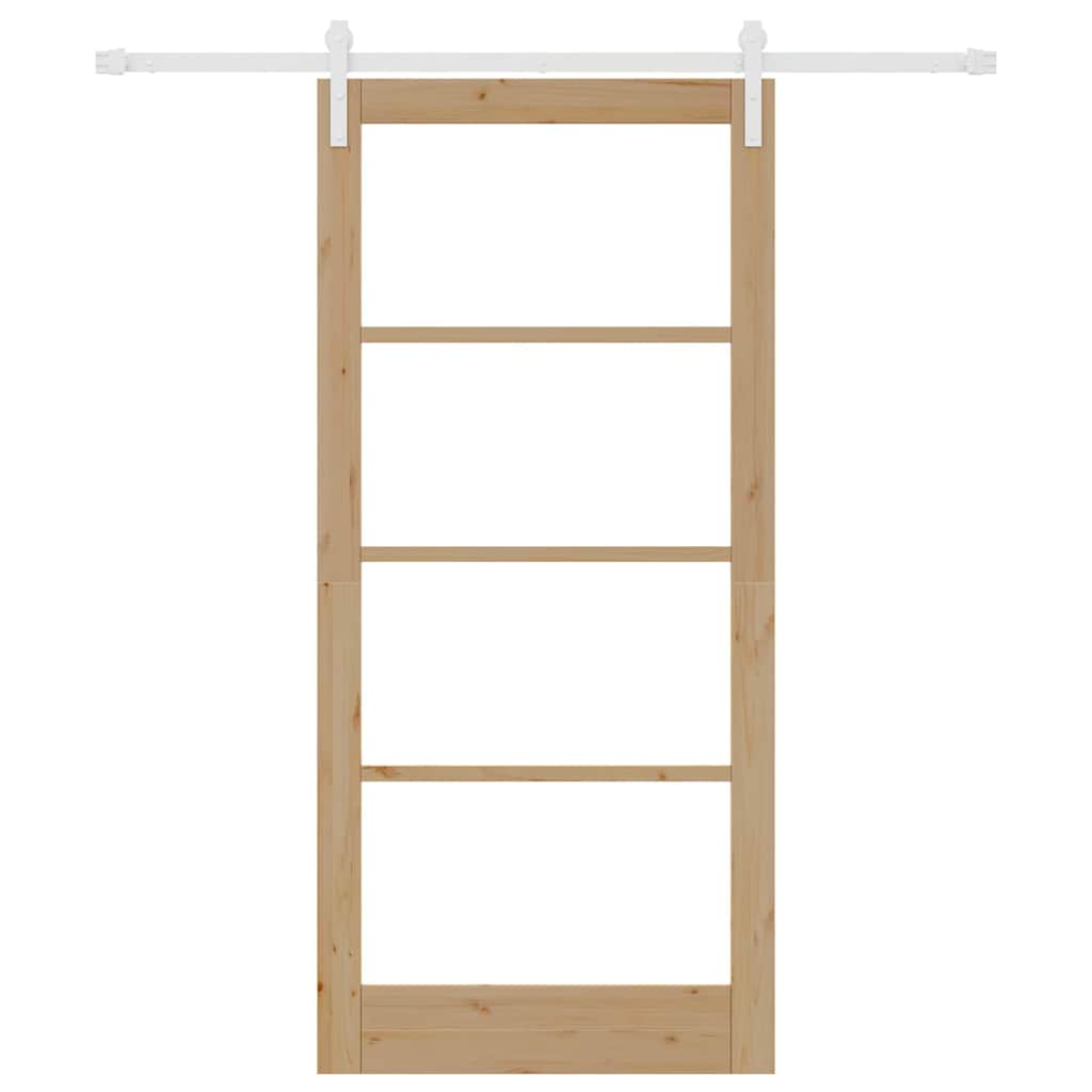 Sliding Door ORKDAL Brown 36.6 x 79.5 in Solid Pine wood