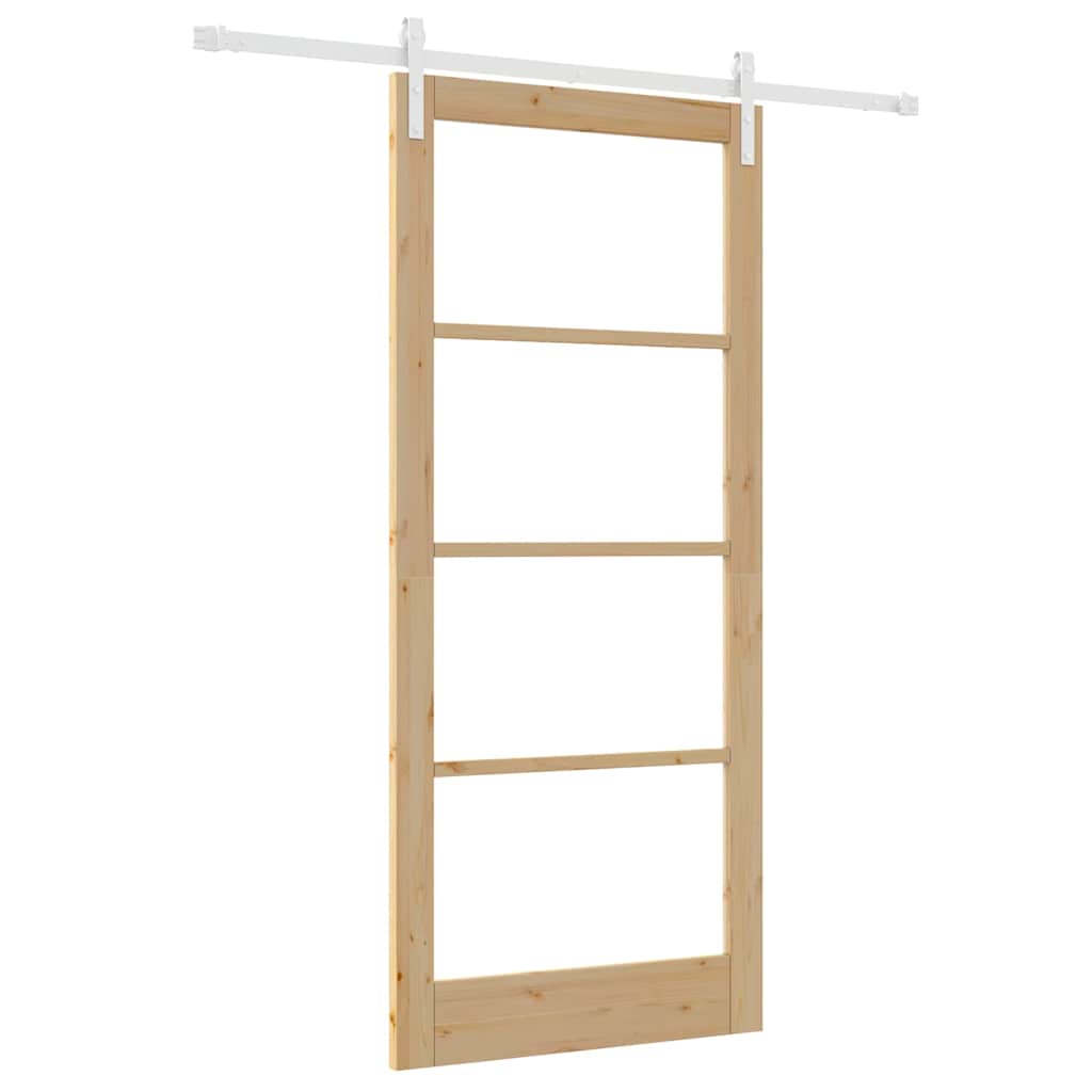 Sliding Door ORKDAL Brown 36.6 x 83.1 in Solid Pine wood
