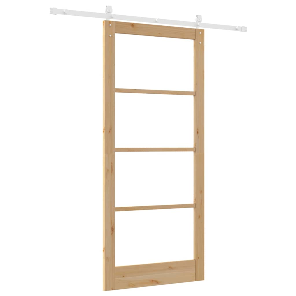 Sliding Door ORKDAL Brown 36.6 x 83.1 in Solid Pine wood