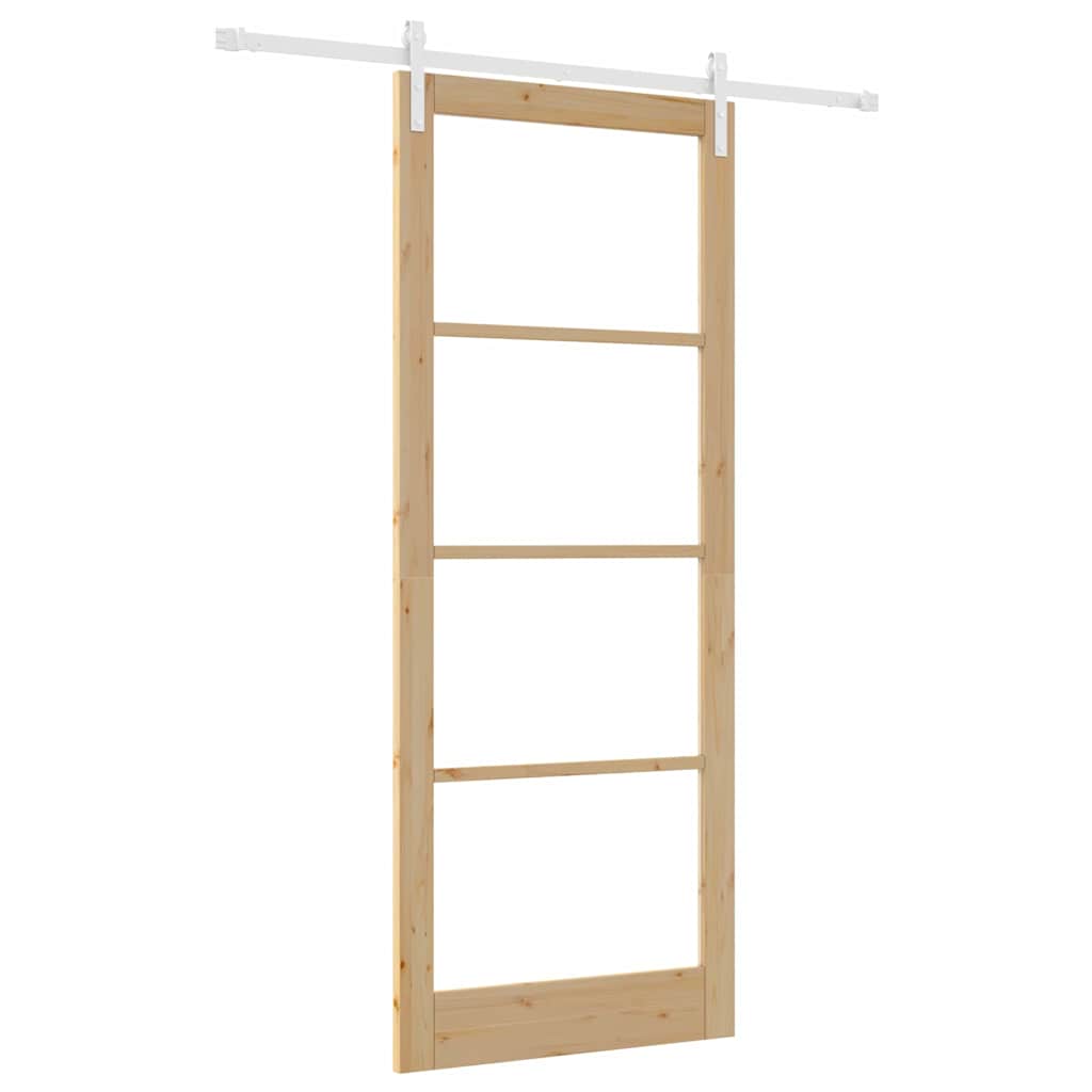 Sliding Door ORKDAL Brown 36.6 x 91.3 in Solid Pine wood